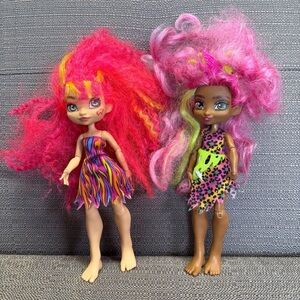 Colorful Cave Club Fashion Dolls Set Lot